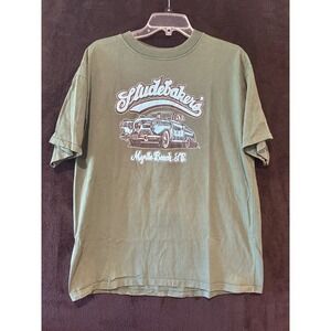 Studebakers Myrtle Beach SC Graphic Tee Olive‎ Green Tourist Souvenir XL
